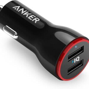 Anker Car Vehicle Charger Adapter 24W Dual USB Charger PowerDrive 2 Tablet Phone